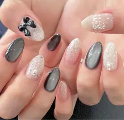 チップ長さだし10本持ち込みデザインネイル(デザイン6本🎀)