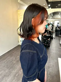 ✨3回目まで✨大人気イヤリングカラー➕艶トリートメント✨¥12330【ケアブリーチ使用➕¥2000】