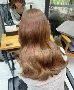 【🐰ྀི大流行中🐰ྀི】ブリーチなしダブルカラー➕補修トリートメント🌟+コテ巻き👸🏻