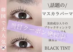 🇰🇷人気爆発中💙上マスカラパーマ🇰🇷美容成分入りブラックティントで漆黒の束感かわいい❣️