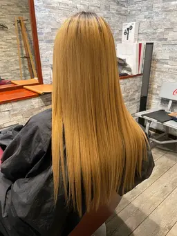 ブリーチ毛対応型ストレート✨