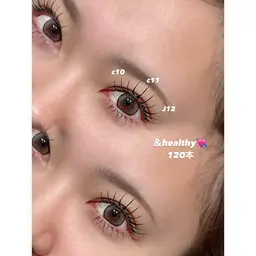 12月限定❤️まつ毛エクステ最新技術🆕アンドヘルシー120本【オフ無料、アイシャンプー、コーティング仕上げ付き✨️】