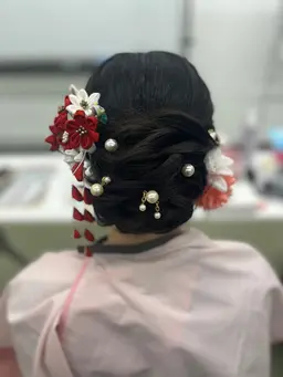 卒業式袴着付&ヘアセット¥12000【仮予約】ご希望日時を第2希望までご入力ください。