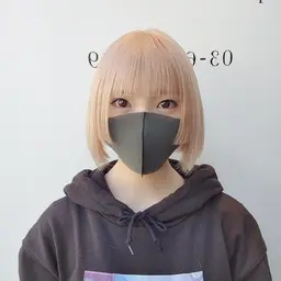 【ダブルカラー（ケア ブリーチ+艶カラー）＋高濃度アミノ酸トリートメント】