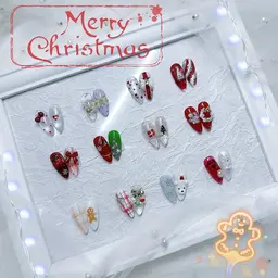 🎄クリスマス限定💅12種類からアート4本組み合わせ💰6980【新規オフ無料】