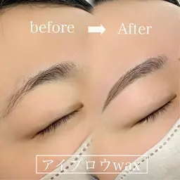 【open記念🌼】アイブロウwax脱毛＋毛量調整＋パーソナルメイクレッスン付き￥5500→ 4950《10％オフ》