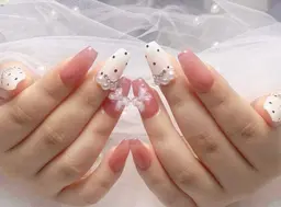 【チップスカルプ】🔥持ち込みデザイン6本デザイン➕120パーツつけ放題