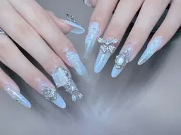 【10本長さ出しパーツつけ放題🌈】店内全てパーツ🆗🌟アートやり放題🌟持ち込み可能☘️埋め尽くし無料🆓