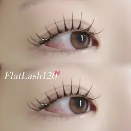 【学割】フラットラッシュ120本➕束感コーティング（オフ込み）