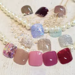 【フット】ワンカラー・ラメグラ(オフ無し)