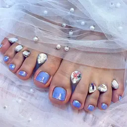 フットネイル☆オーロラネイル