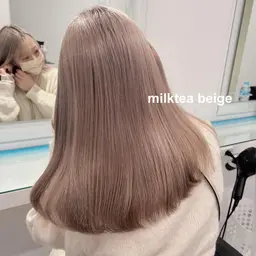 🍼ハイトーン、ミルクティーカラーはこちら！トリプルカラー（ブリーチ2回＋カラー）🍼