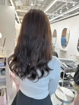 カット＋韓国コテ巻き風デジタルパーマ＋1stepTR　【新宿】