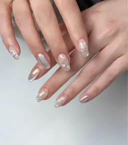 チップ長さだし10本マグネットワンカラー/マグネットフレンチ/マグネットグラデーション