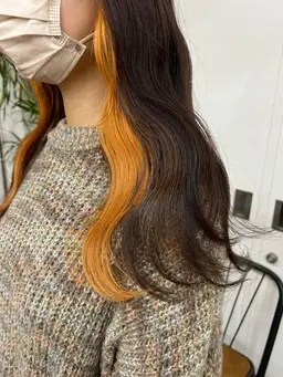 イヤリングカラー＋全体カラー