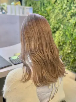 【minimo特別価格🤍】ケアブリーチ使用❣️Wカラー➕似合わせカット➕保湿TR(ブリーチなしWカラーも◎)