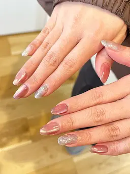 《ミニモ学割》U24 ハンドジェルネイル　オフ無しワンカラー　（片手色変え可・マグネット・フラッシュ可）