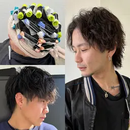 メンズパーマ+カット