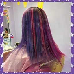 編み込みポイントエクステ10本🍭原色カラー🌈