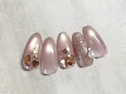 【研修ネイリスト】【定額デザイン】人気ワンホンネイル30種類4200