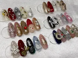 オフ込み★クリスマスアート２本＆2カラーコース