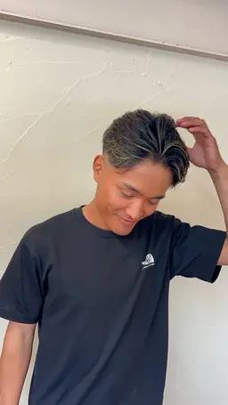 【土日、祝クーポン】メンズカット（スキンフェード可）＋メッシュキャップブリーチ（ホワイトメッシュ可）