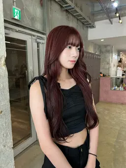 {★ロング限定価格!★}ワンカラー/艶カラー/透明感カラー✨️