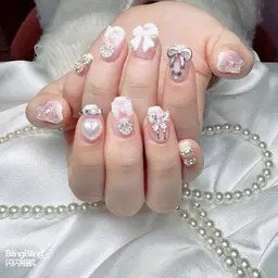 自爪💕💕持ち込みデザインアート(手書きあり)10本パーツ、シールつけ放題(オフ、ケア込み)7日以内お直し無料