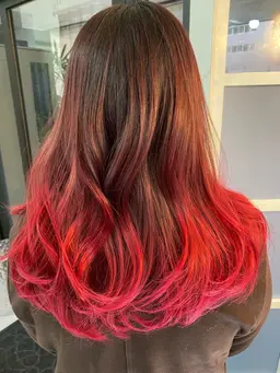 バレイヤージュカラー＋トリートメント