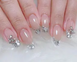 【高級感UP☆】Hand|≪選べるフレンチ≫ガラスフレンチ