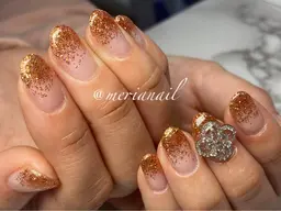 🌹シンプルコース🌹 "ラメグラデーション"（ケア込み、ハンドマッサージ込み）