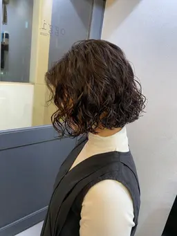 【しっかりかけたい方💁🏻‍♀️】カット根本からくるくるパーマ🌀＋ケアトリートメント