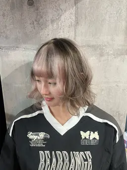 1bleach👱‍♀️+ デザインカラー🌈 + treatment