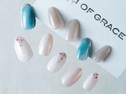 【ハンド】【12:00開始の予約】 シンプルアートコース★20種類から選択(オフ込み90分) Jr.メニュー