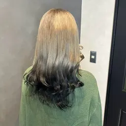 ✨デザインカラー【ブリーチ有】✨《裾カラー・ハイライト…》