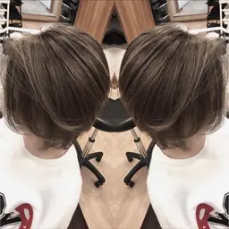 明るい白髪染め♡根本のみor全体染めでもお値段かわりません◎いつも白髪染めで暗くなってしまう方におすすめ🤗