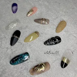 ❤️店内サンプルアート2本＋ワンカラー(オフ込み)