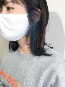 ポイントカラー☀️イヤリングカラー🌈(ポイントブリーチオンカラー)