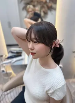 ❣️当日予約限定❣️🌈韓国風カット🌈➕🫧髪質改善3stepトリートメント🫧