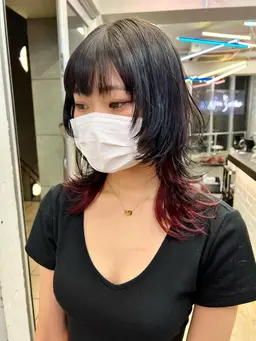 🍋ブリーチメニュー🍋〻アクセサリーカラー〻イヤリングカラー(ブリーチ込み)＋カラー＋トリートメント