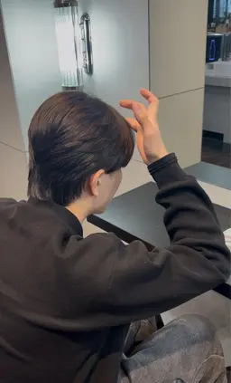 men'sカット🚹　［センターパート/マッシュ］