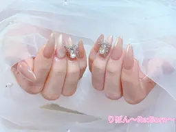 【ジェルチップ長さ出し】マグネットorフラッシュネイル　9500