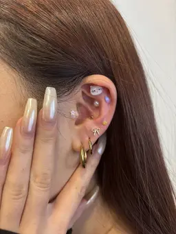 【大人気】耳つぼジュエリー💎️.*・゚ෆ両耳10粒¥3,500~