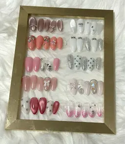 【🌟サンプルモニター募集🌟】撮影OKで特別価格♡ワンホン・ガーリーネイル💅🎀(オフ込み)