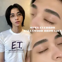 ハリウッドブロウリフト(毛流れ補修パーマ＋眉毛ワックス)メンズok/ミニモ学割