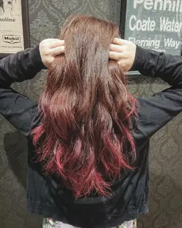 外国人風バレイヤージュ＋カット(^-^)v