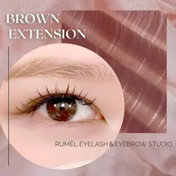 【新規】ブラウンカラーフラットラッシュエクステ🧸90分付け放題🧸🤍【パーソナルカラーエクステ】🤍