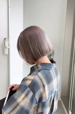 《🖤最高級ハホニコトリートメント付き🖤》ブリーチWカラー+3stepハホニコtr🫧+整えカット✂️