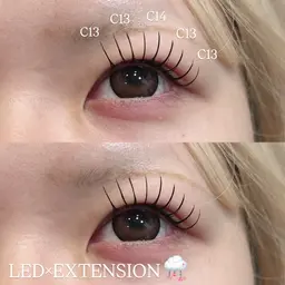 【アンドヘルシー🎀♡】 まつげパーマ×フラットラッシュ​〜​100本 【指名料込】