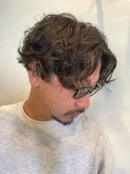 💜❤️大人気LOAバーム付き！メンズカット+ニュアンスパーマ